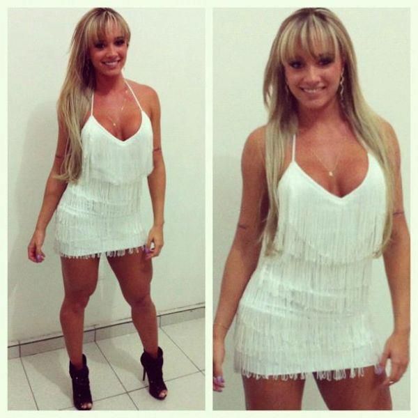 Vestido de franja